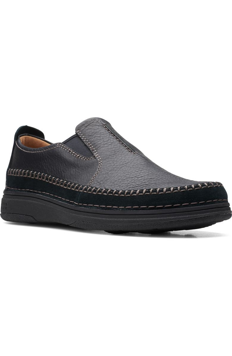 Clarks<sup>®</sup> Nature 5 Walk Slip-On Sneaker, Main, color, Black Comb