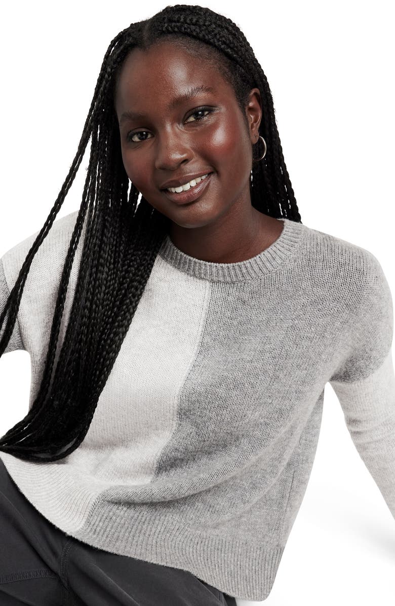 Splendid Amy Colorblock Wool & Cashmere Sweater, Alternate, color, 