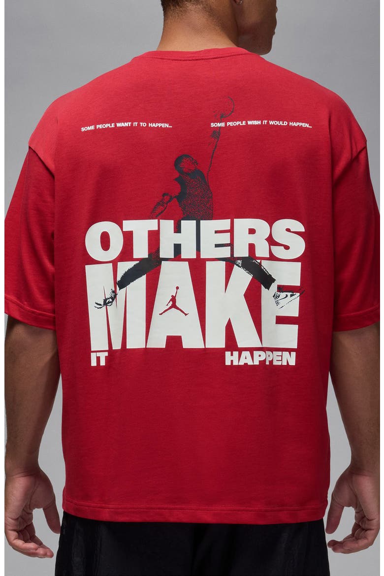 Reissue Oversize Cotton Graphic T-Shirt, Alternate, color, VARSITY RED