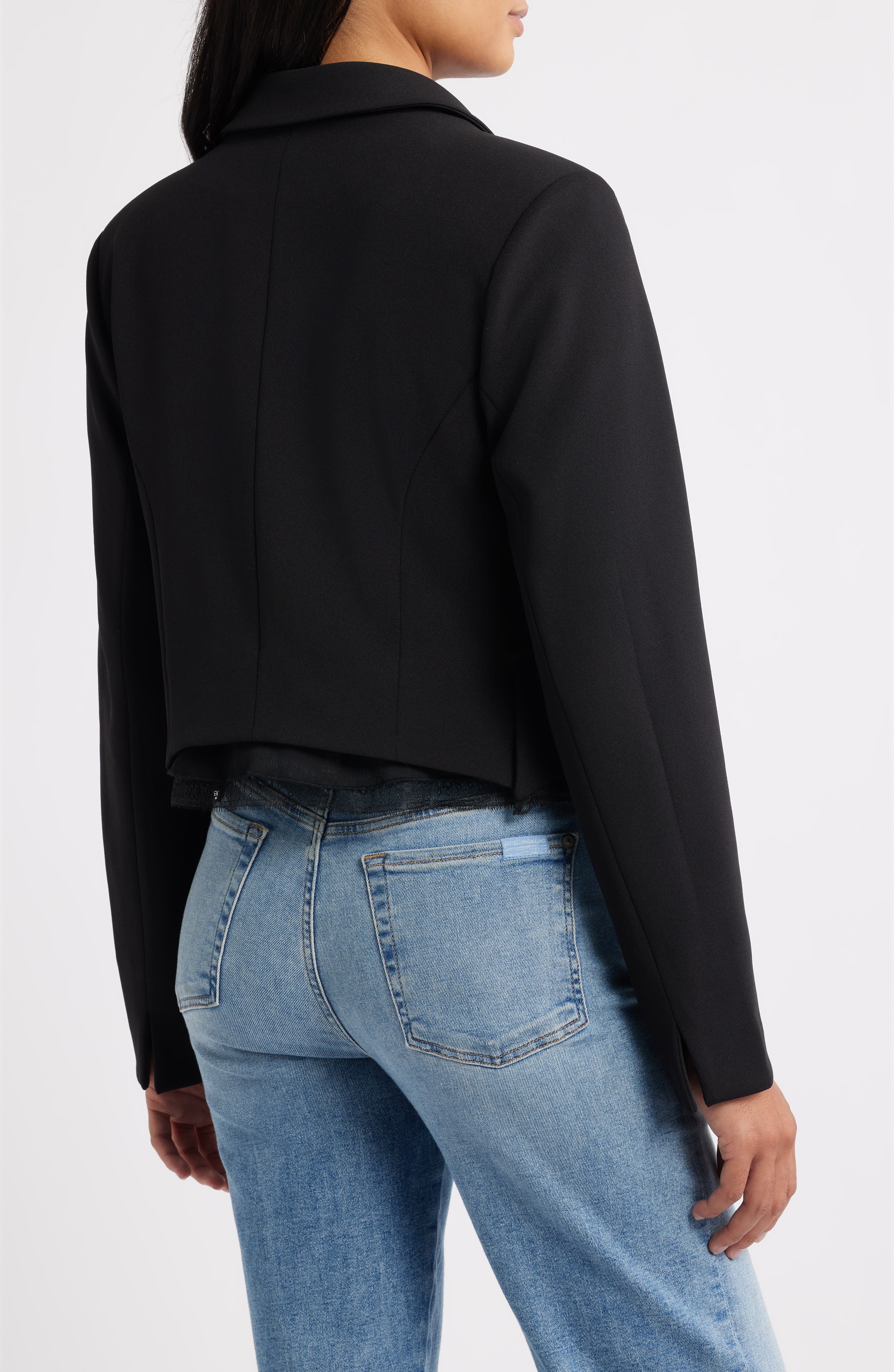 Floral Applique Crop Jacket - image 2
