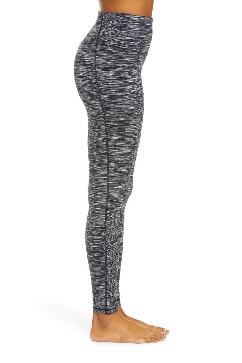 Live In Space Dye High Waist Leggings, Alternate, color, BLACK STONE SPACEDYE