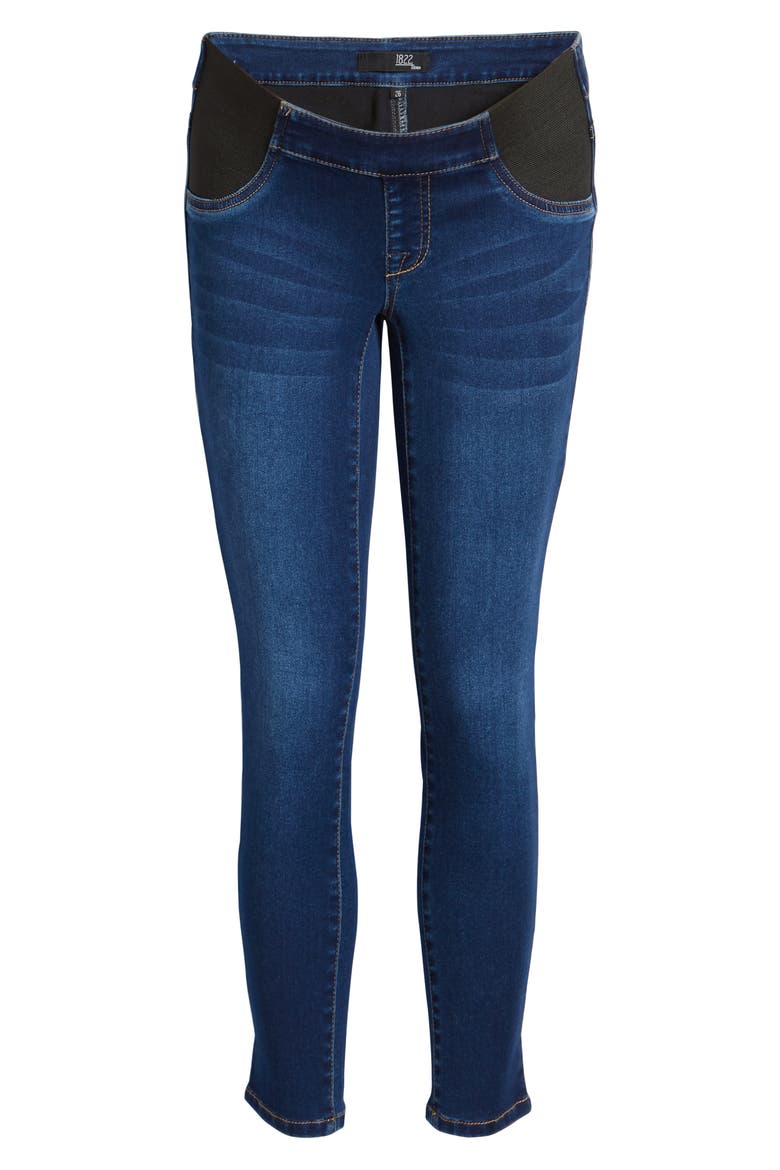 Butter Crop Skinny Maternity Jeans, Alternate, color, LENNOX