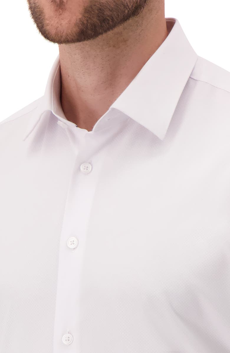 Report Collection 360° Movement Modern Fit Stretch Dress Shirt, Alternate, color, White