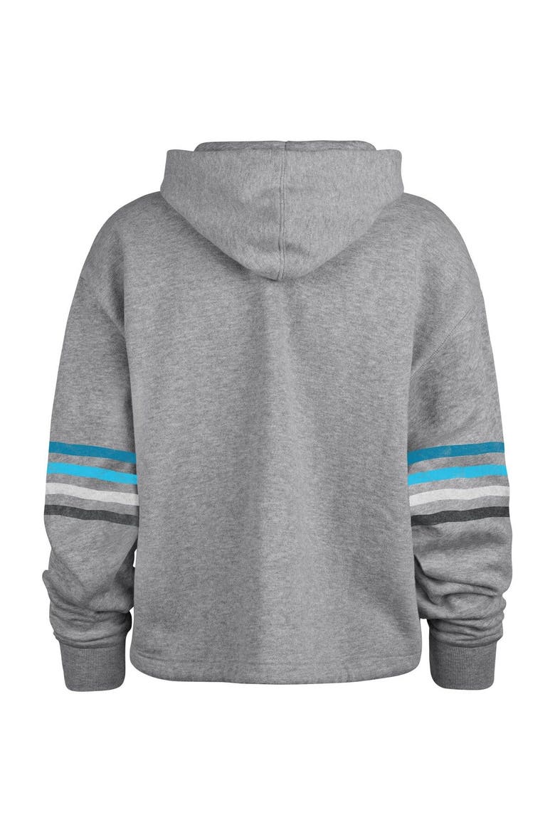 Women's '47 Heather Gray Carolina Panthers Upland Bennett Pullover Hoodie, Alternate, color, Heather Gray