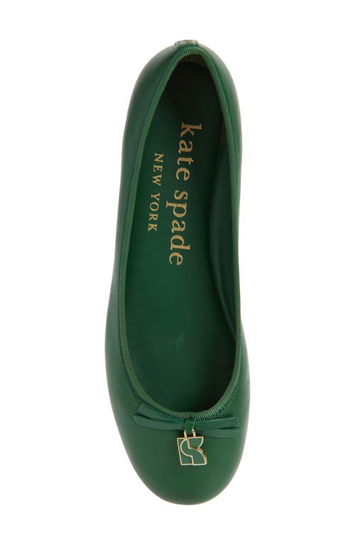 Kate Spade New York Dakota Charm Ballet Flat In Green