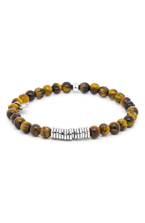 Men's Classic Discs Beaded Bracelet