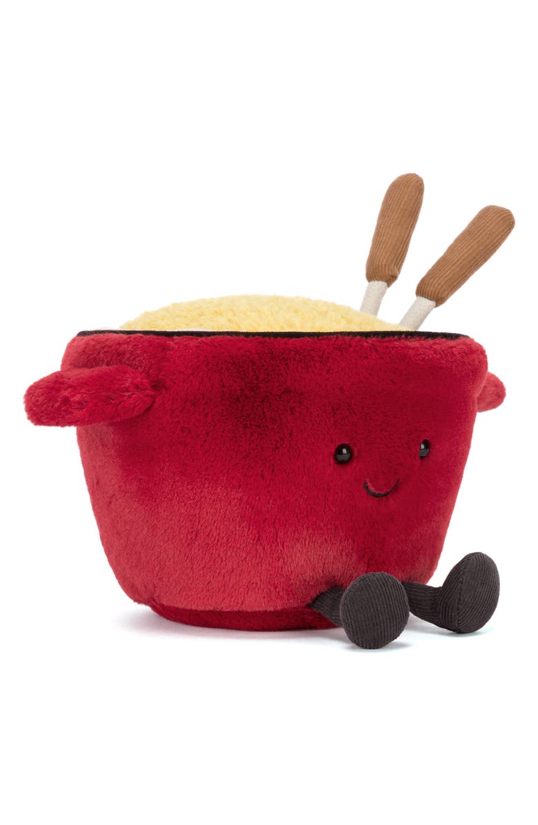 Jellycat Amuseables Cheese Fondue Plush Toy, Main, color, Red