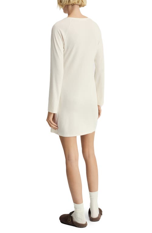 Mango Rib Knit Nightgown In Vanilla