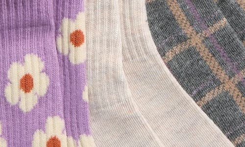 Capelli New York Kids' Mix Pattern Assorted 6-pack Gripper Crew Socks In Multi