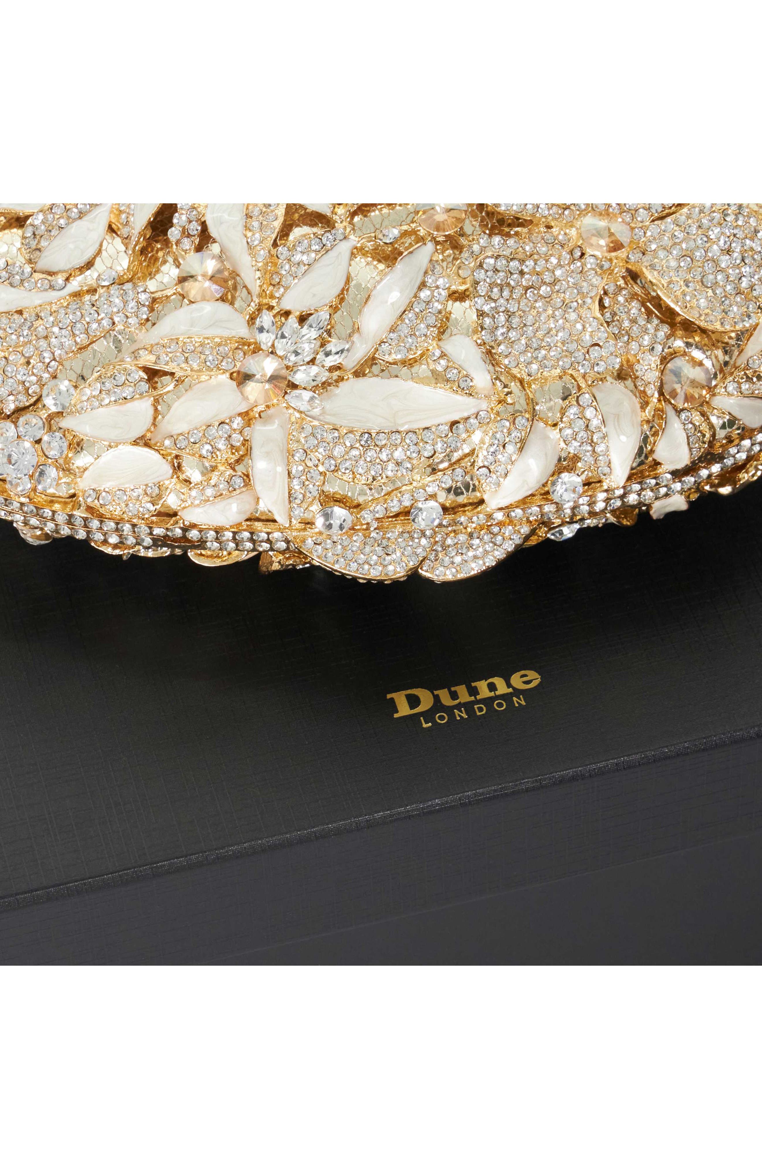 Extravagant Embellished Clutch, Alternate, color, GOLD