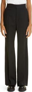Ambush High Waist Flare Leg Wool Pants