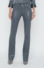 L'AGENCE Sneeki Low Rise Raw Hem Straight Leg Jeans