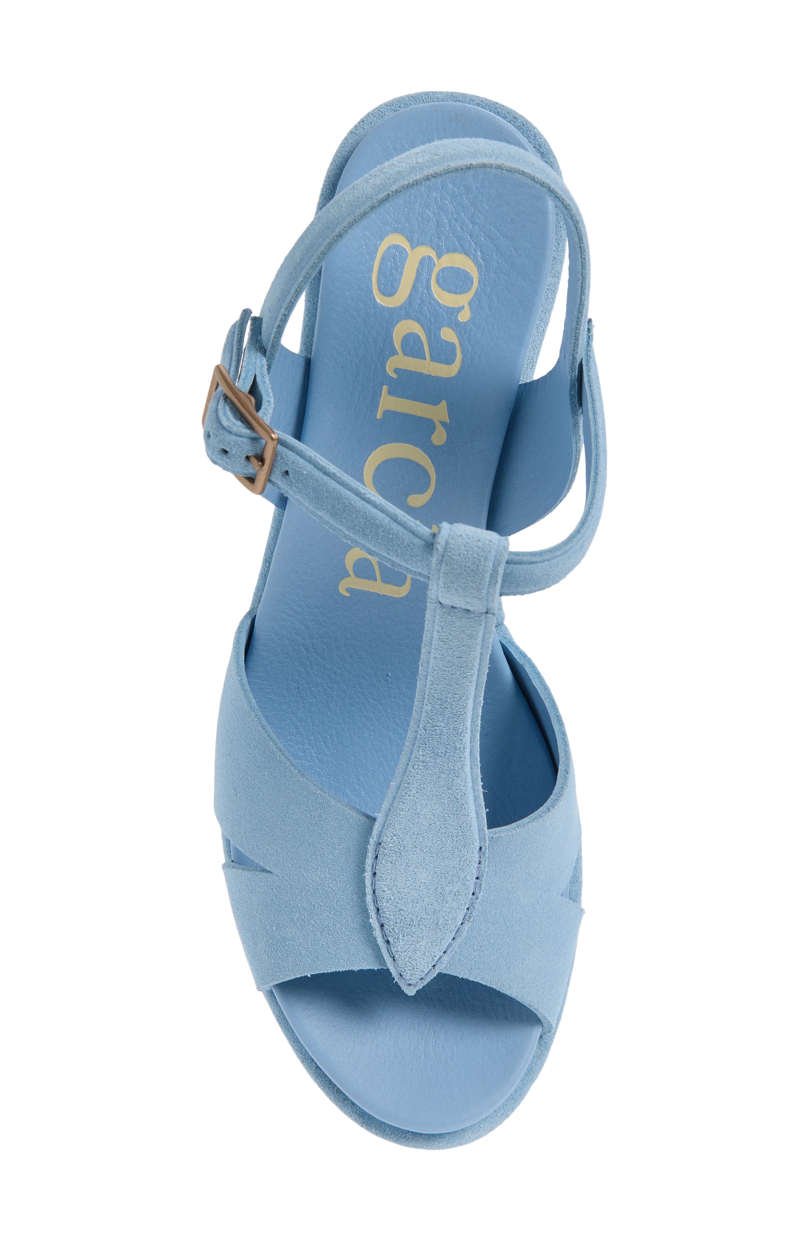 Pedro Garcia Domiel Platform Wedge Sandal, Alternate, color, Sky