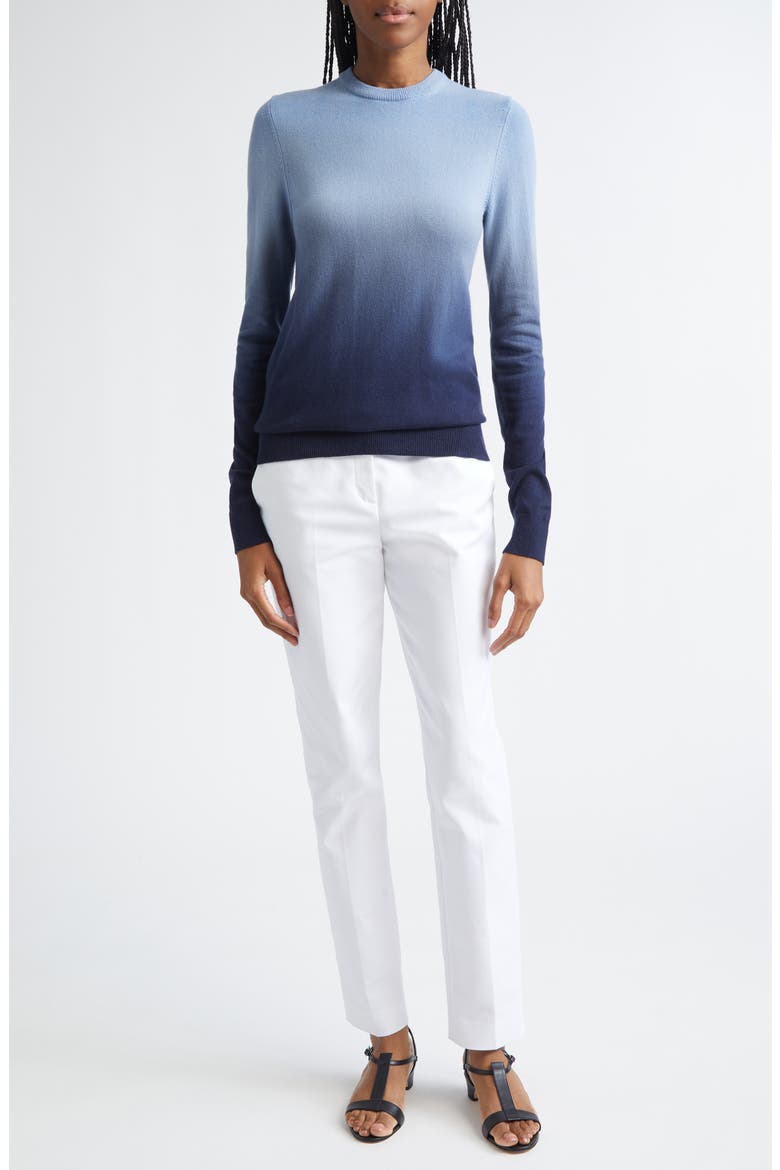 Ombré Cashmere Sweater, Alternate, color, LAKE MULTI