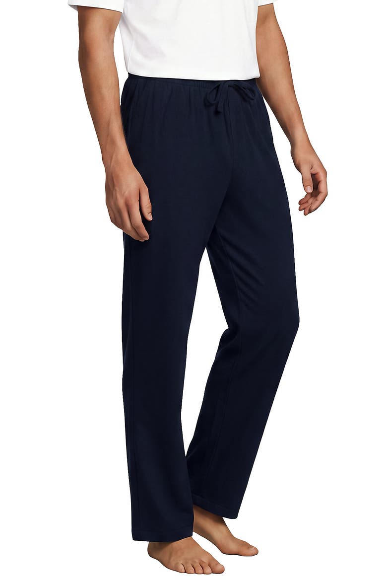 High Pile Fleece Lined Flannel Pajama Pants, Main, color, Radiant Navy