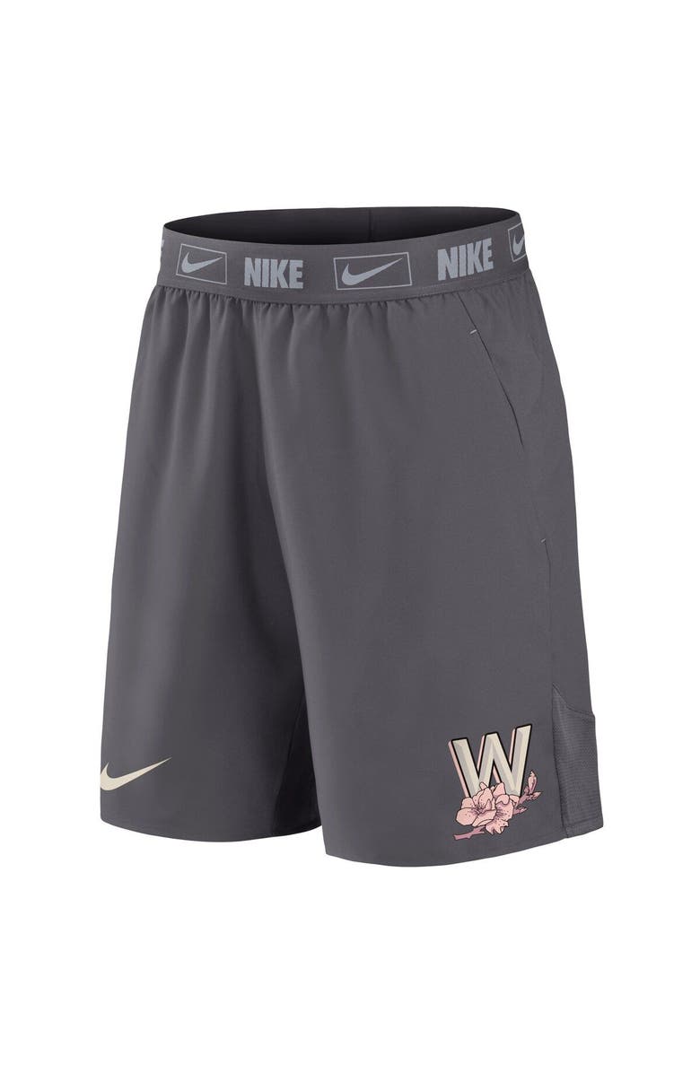 Nike Men's Nike  Charcoal Washington Nationals City Connect Performance Shorts, Alternate, color, 