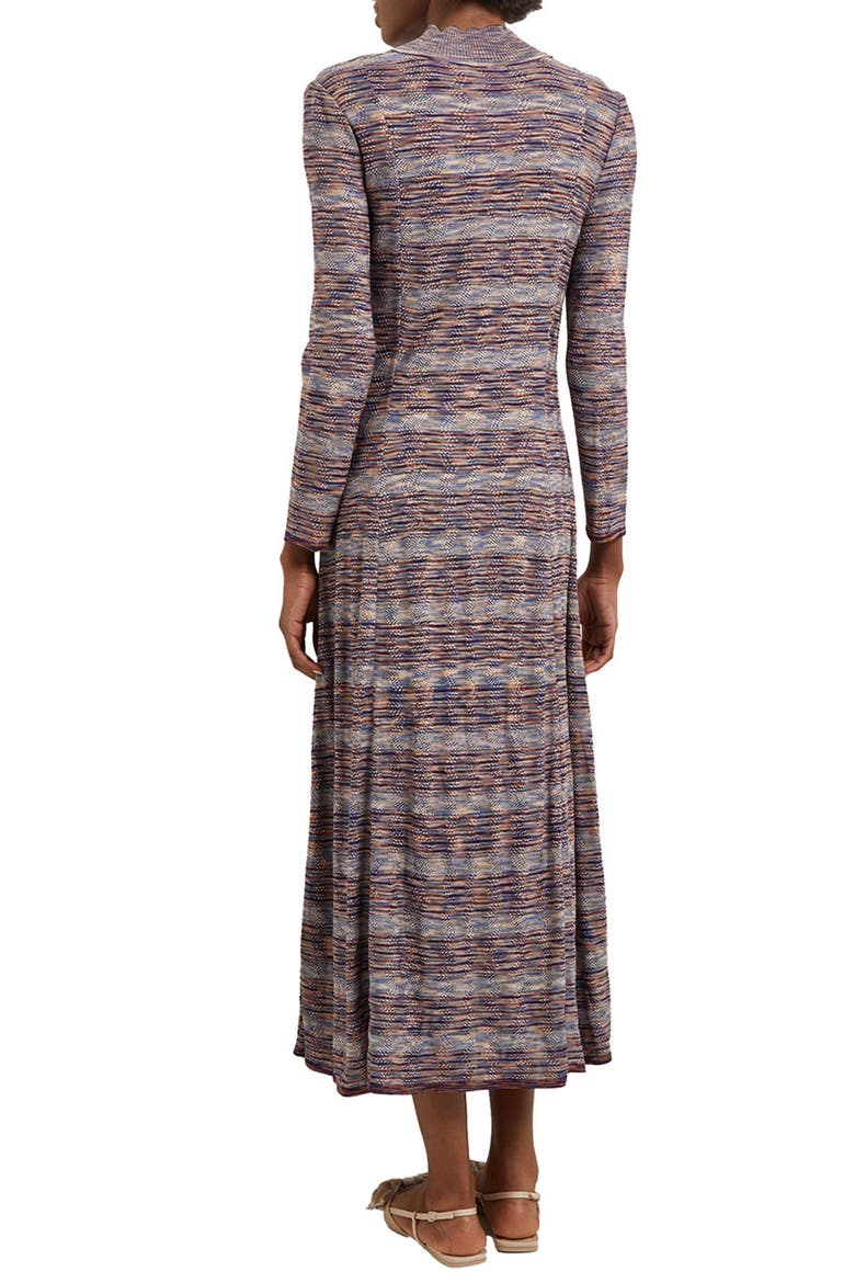 Melangé Long Sleeve Midi Sweater Dress, Alternate, color, STARRY NIGHT BLUE