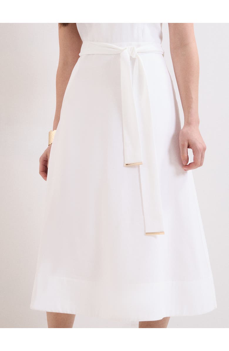 Phase Eight Marta Tie Belt Midi Dress, Alternate, color, White