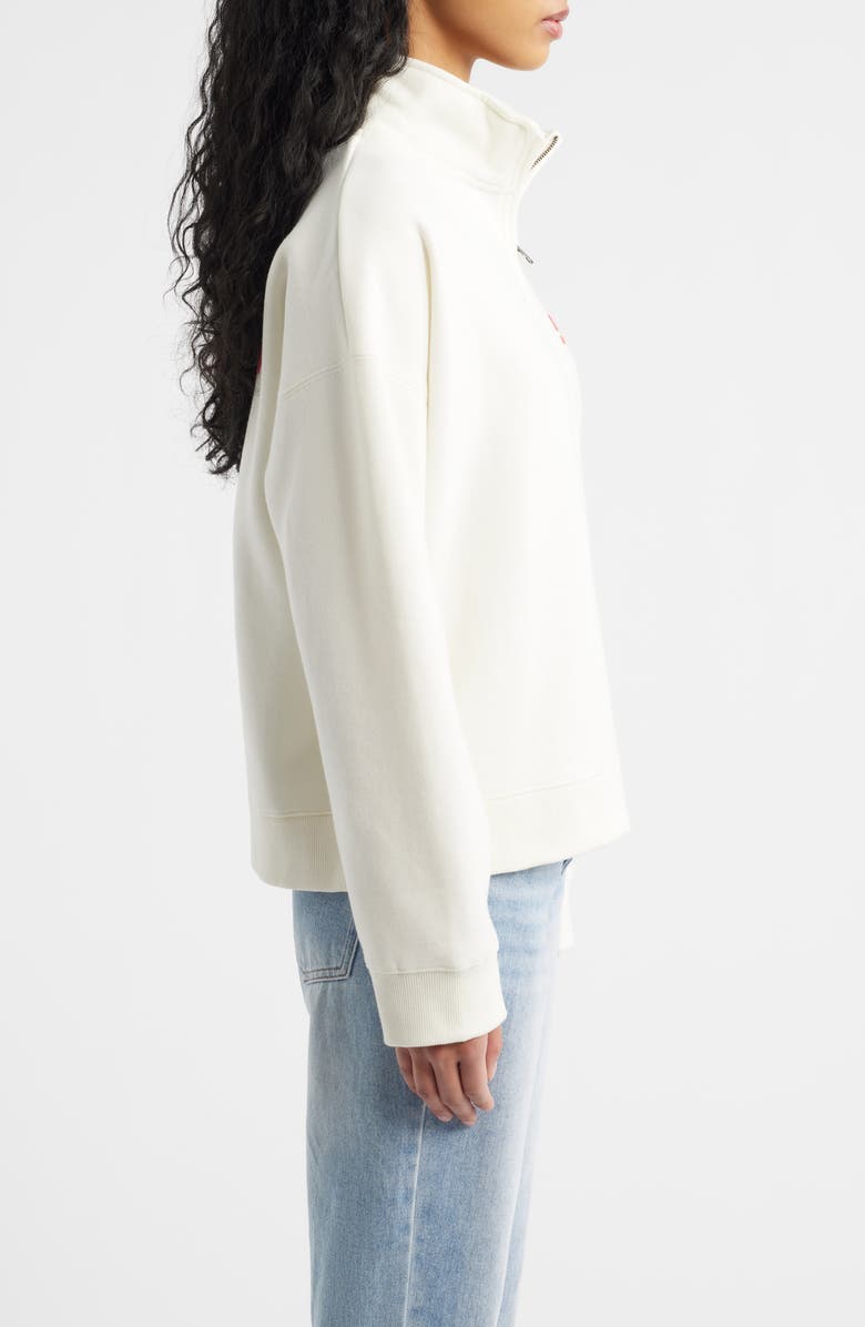 Rip Curl Surf Puff Logo Quarter Zip Sweatshirt, Alternate, color, Cayenne