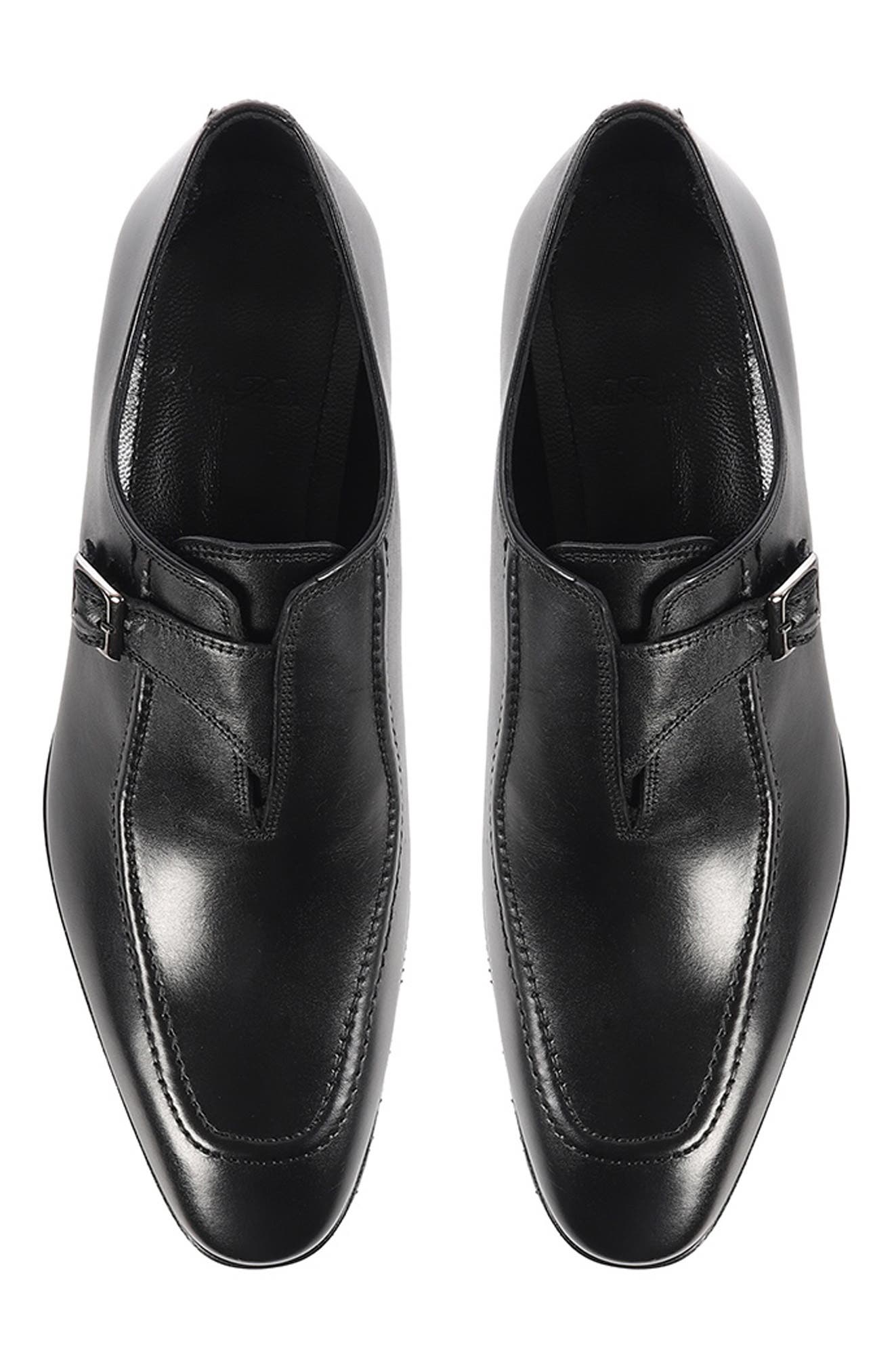 VELLAPAIS Wilton Monk Shoe, Alternate, color, Black