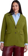 ELOQUII The 365 Semi Stretch Two Button Blazer