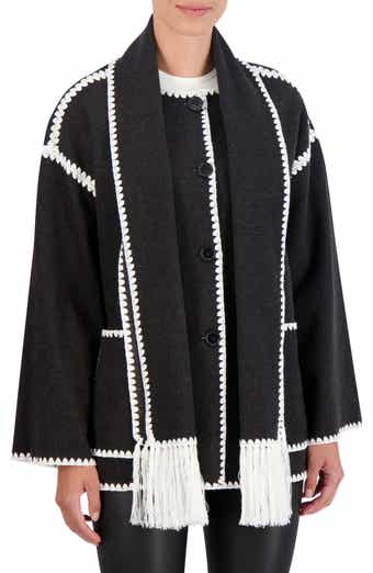 Ookie & Lala Faux Wool Scarf Coat