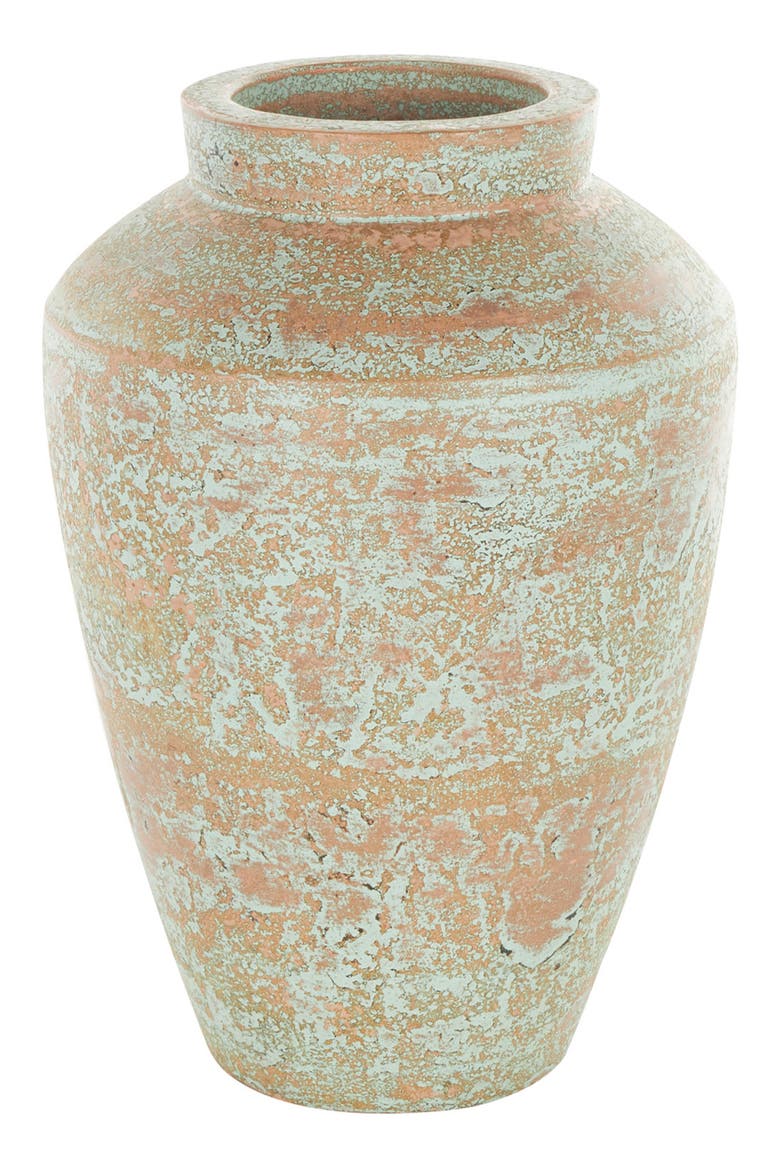 Ceramic Vase, Main, color, BROWN