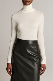 Vince Silk & Cashmere Turtleneck Sweater