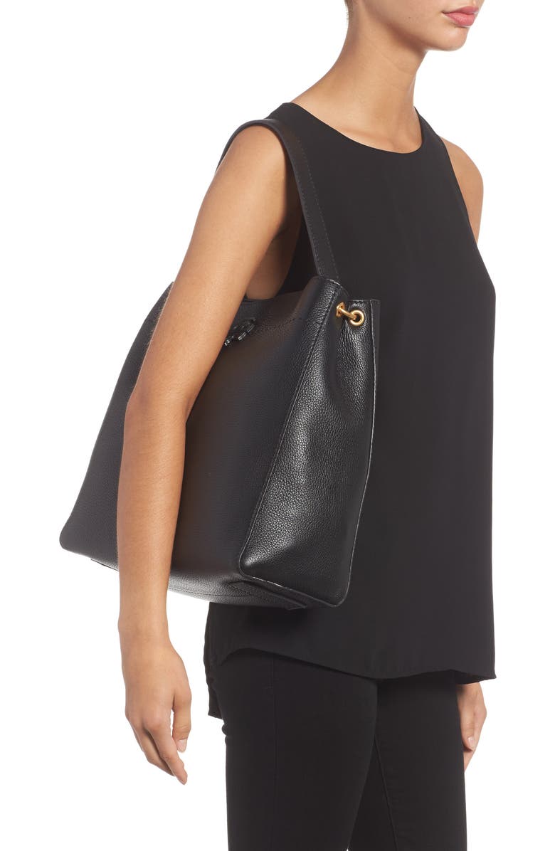 Tory Burch McGraw Leather Hobo, Alternate, color,