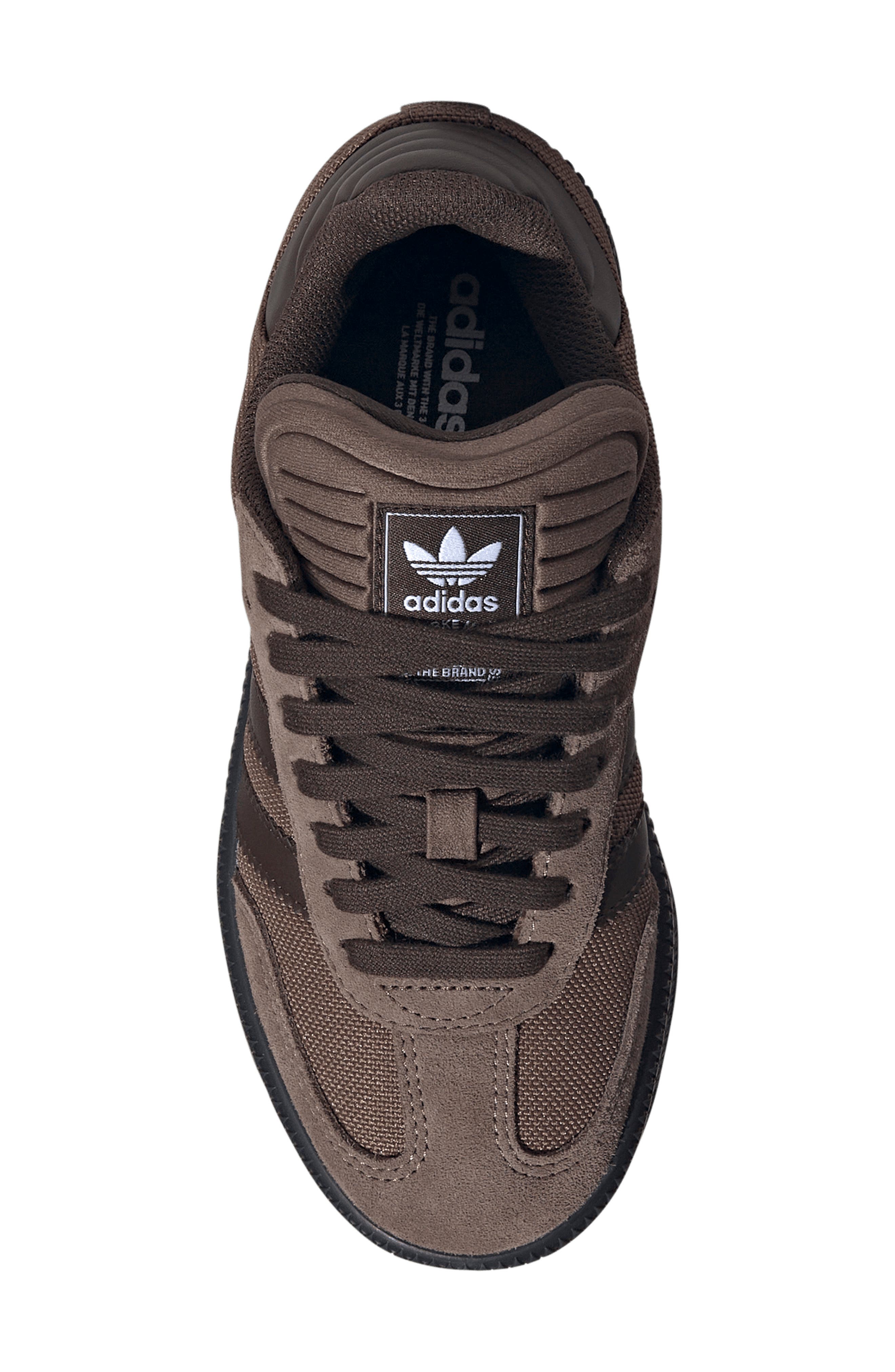 adidas Kids' Samba XLG Sneaker, Alternate, color, Earth/ Dark Brown/ Black