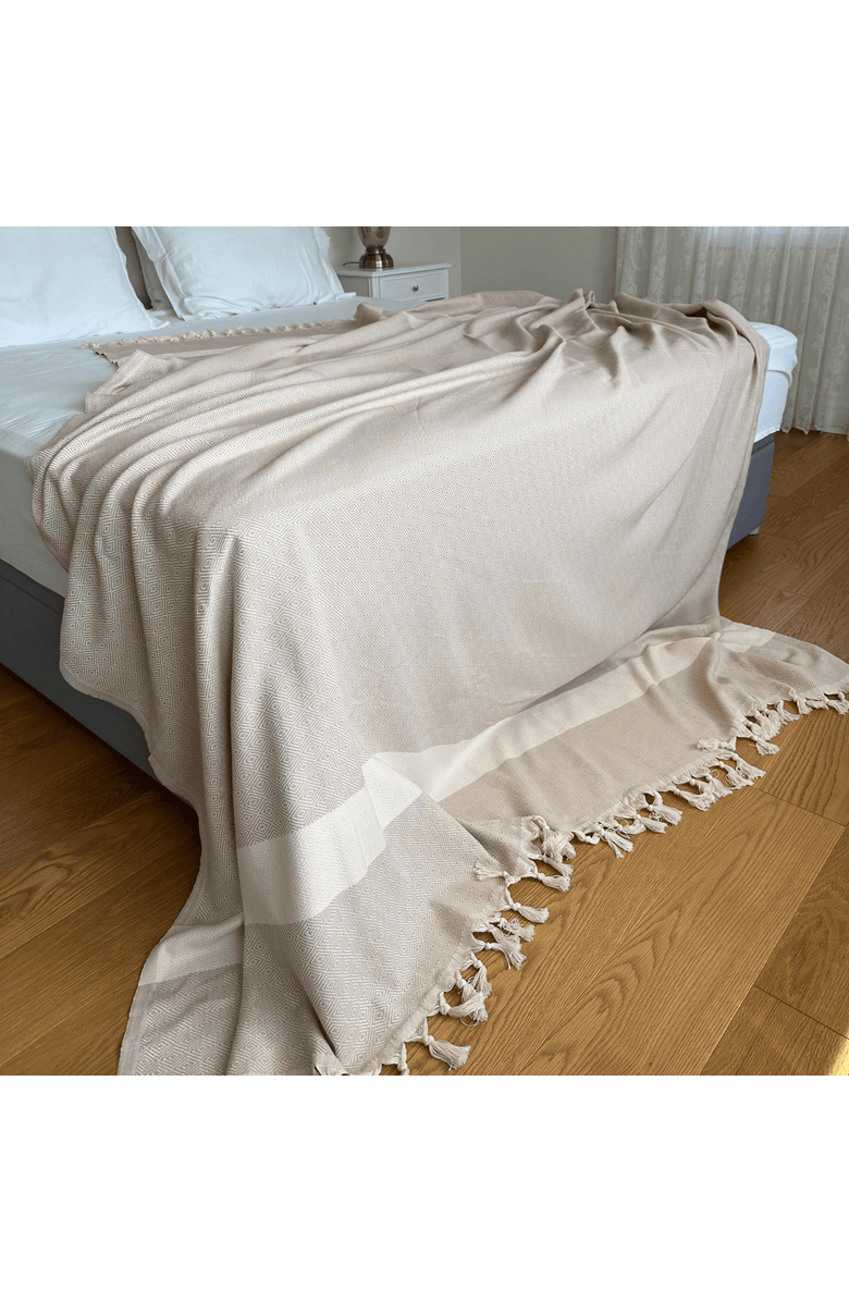 Olive & Linen Lola Turkish Blanket, Alternate, color, 