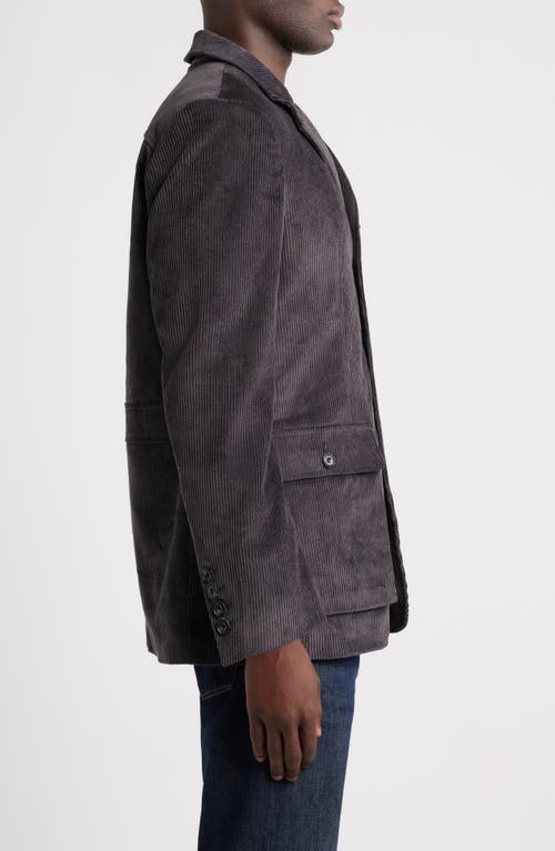Schott Nyc Weekender Corduroy Blazer In Gray