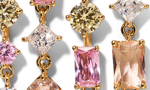 Nadri Sunshower Crystal Cascade Drop Earrings In Multi