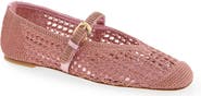 Stuart Weitzman Leora Metallic Mary Jane Flat
