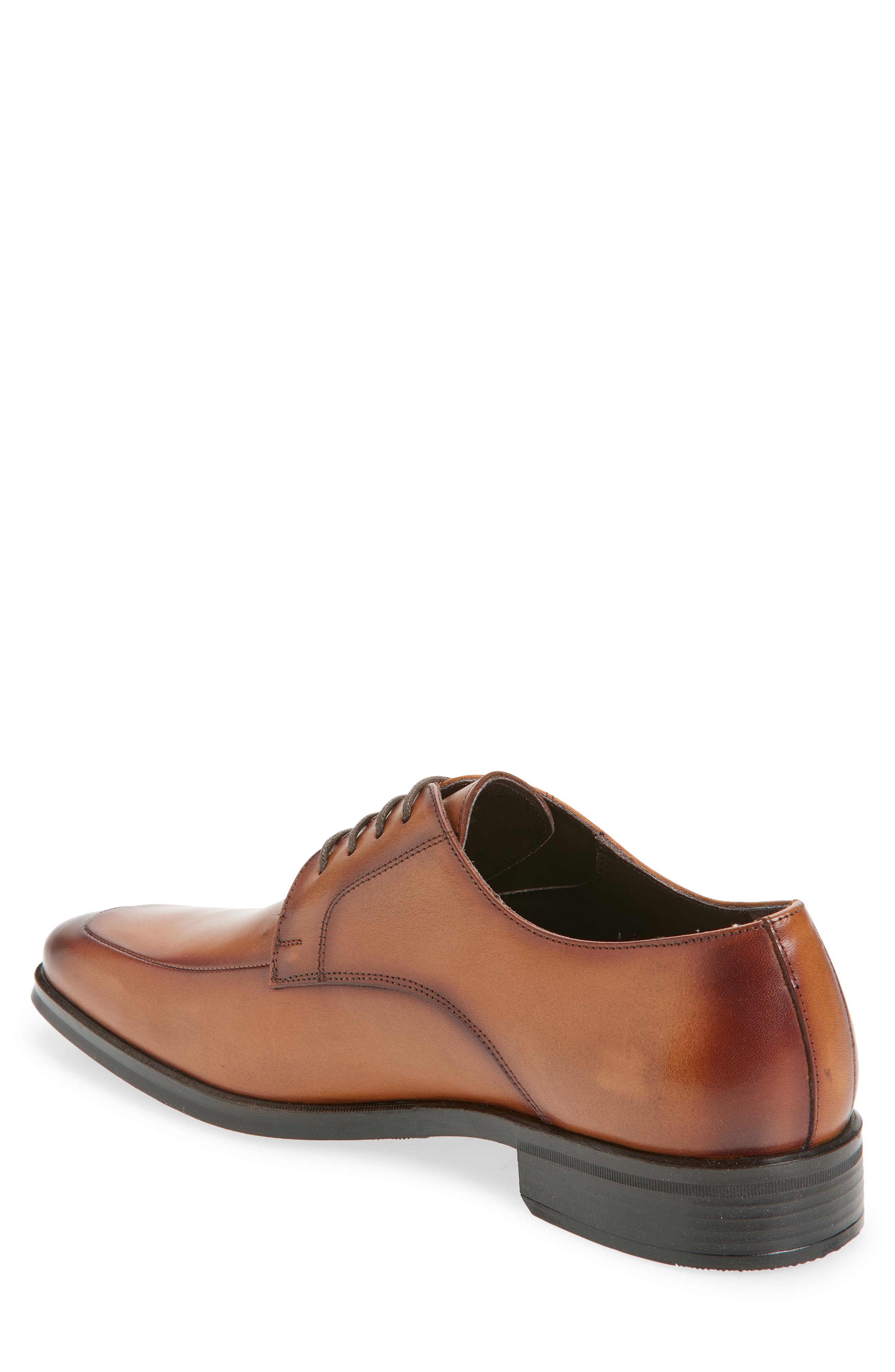 Bruno Magli Pio Leather Derby, Alternate, color, Cognac