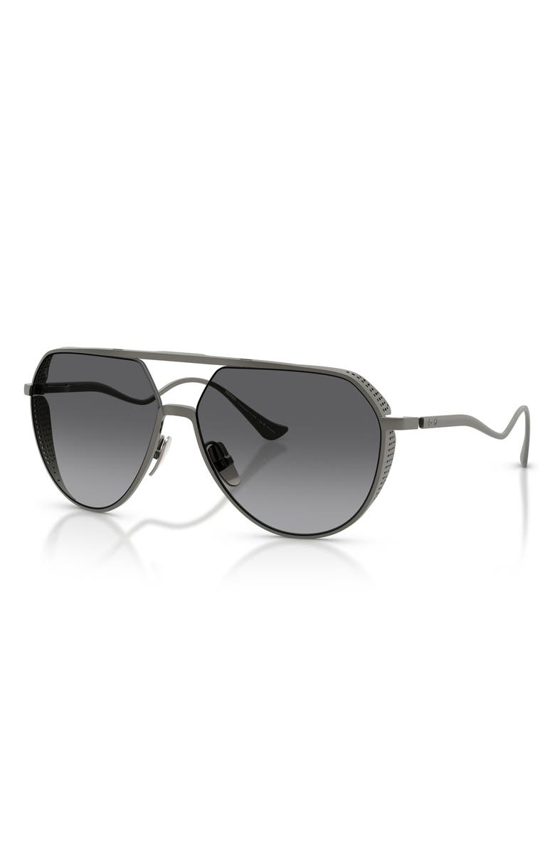 Ferrari 59mm Polarized Gradient Pilot Sunglasses, Alternate, color, Matte Gunmetal / Grey Polar