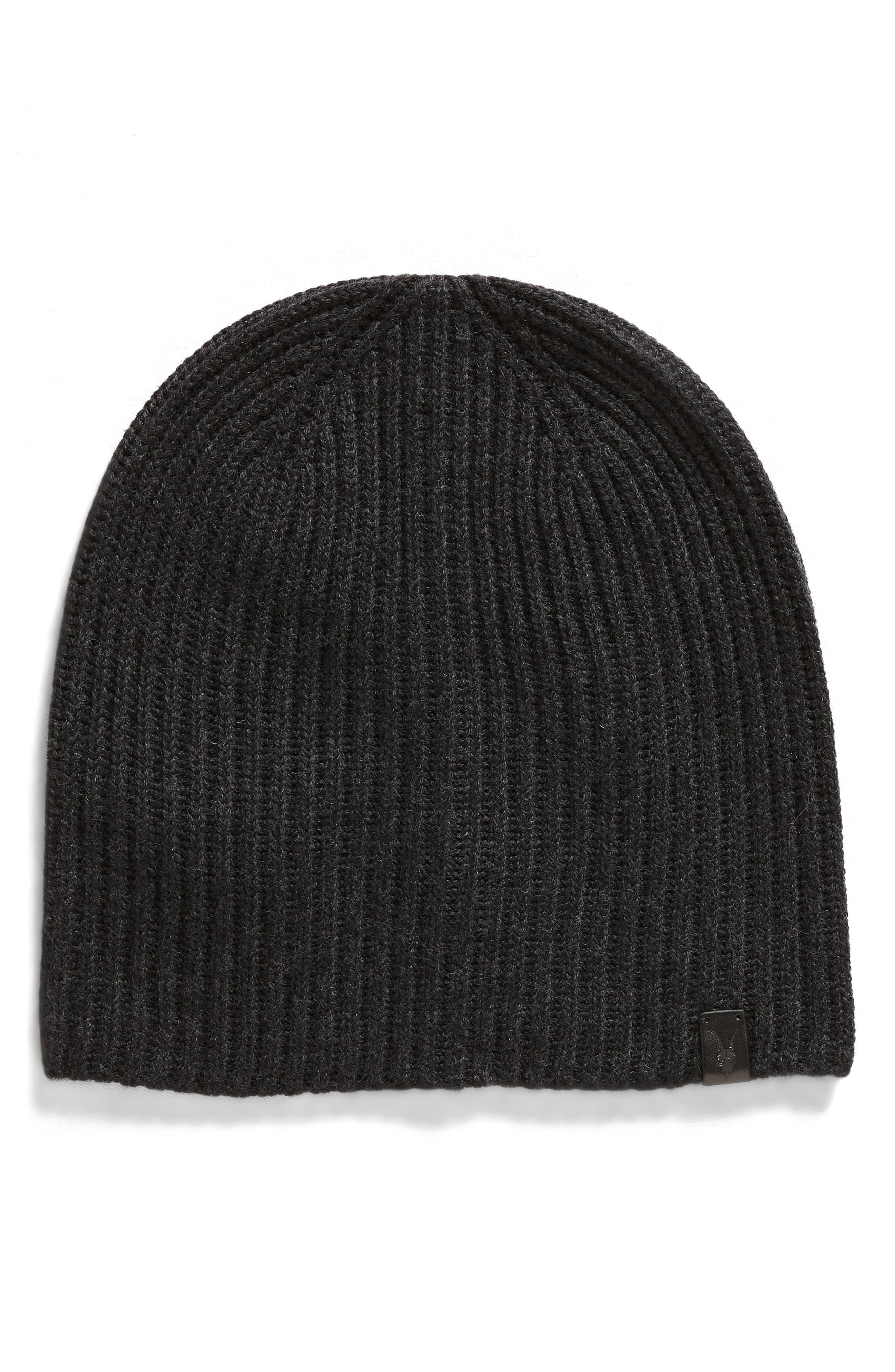 AllSaints Merino Wool Ribbed Beanie