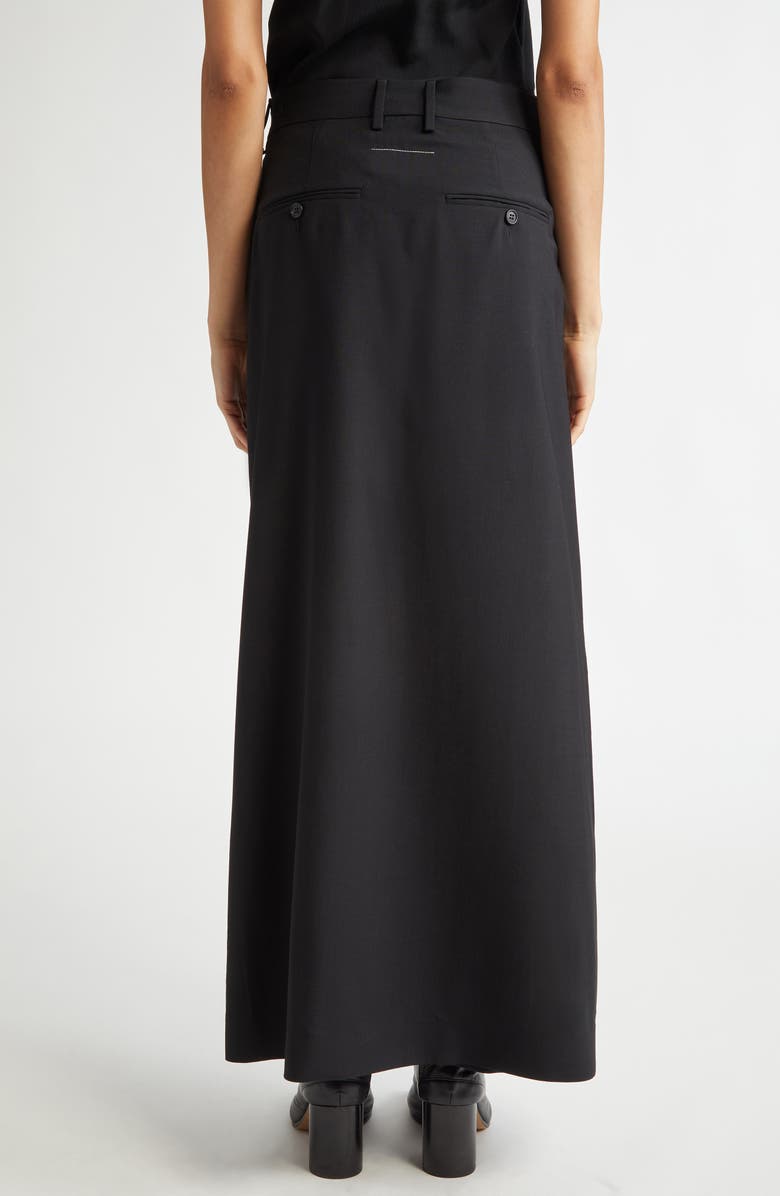 MM6 Maison Margiela Wrap Overlay Wool Skirt, Alternate, color, 