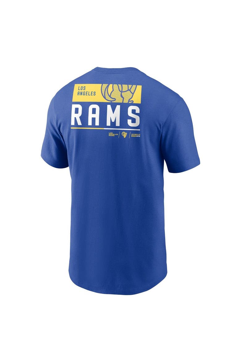 Men's Nike Royal Los Angeles Rams Team Incline T-Shirt, Alternate, color, Royal