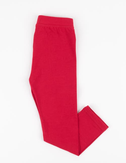 Leveret Girls Cotton Leggings, Solid Colors In Pink