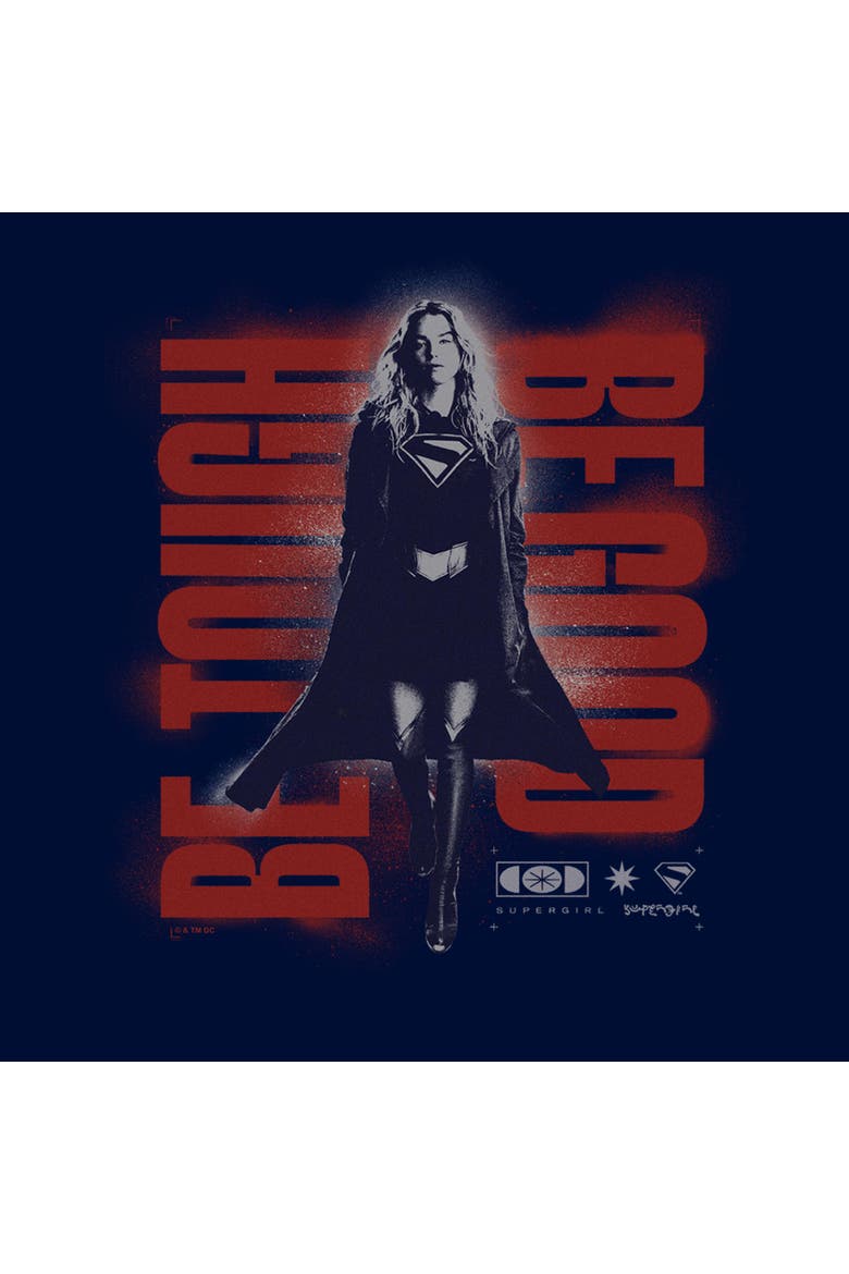 Boy's Supergirl Kara Be Tough  Graphic T-Shirt, Alternate, color, Navy Blue