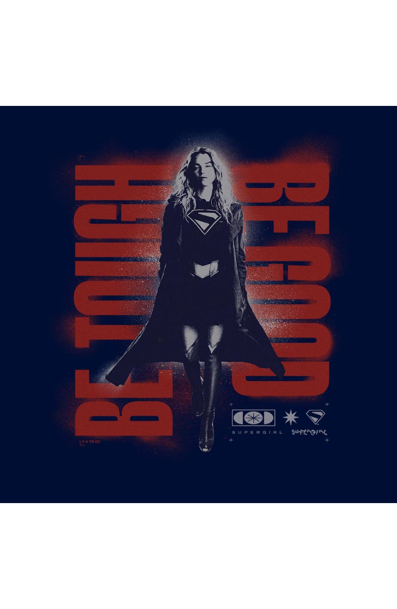 Supergirl Boy's Supergirl Kara Be Tough  Graphic T-Shirt, Alternate, color, Navy Blue