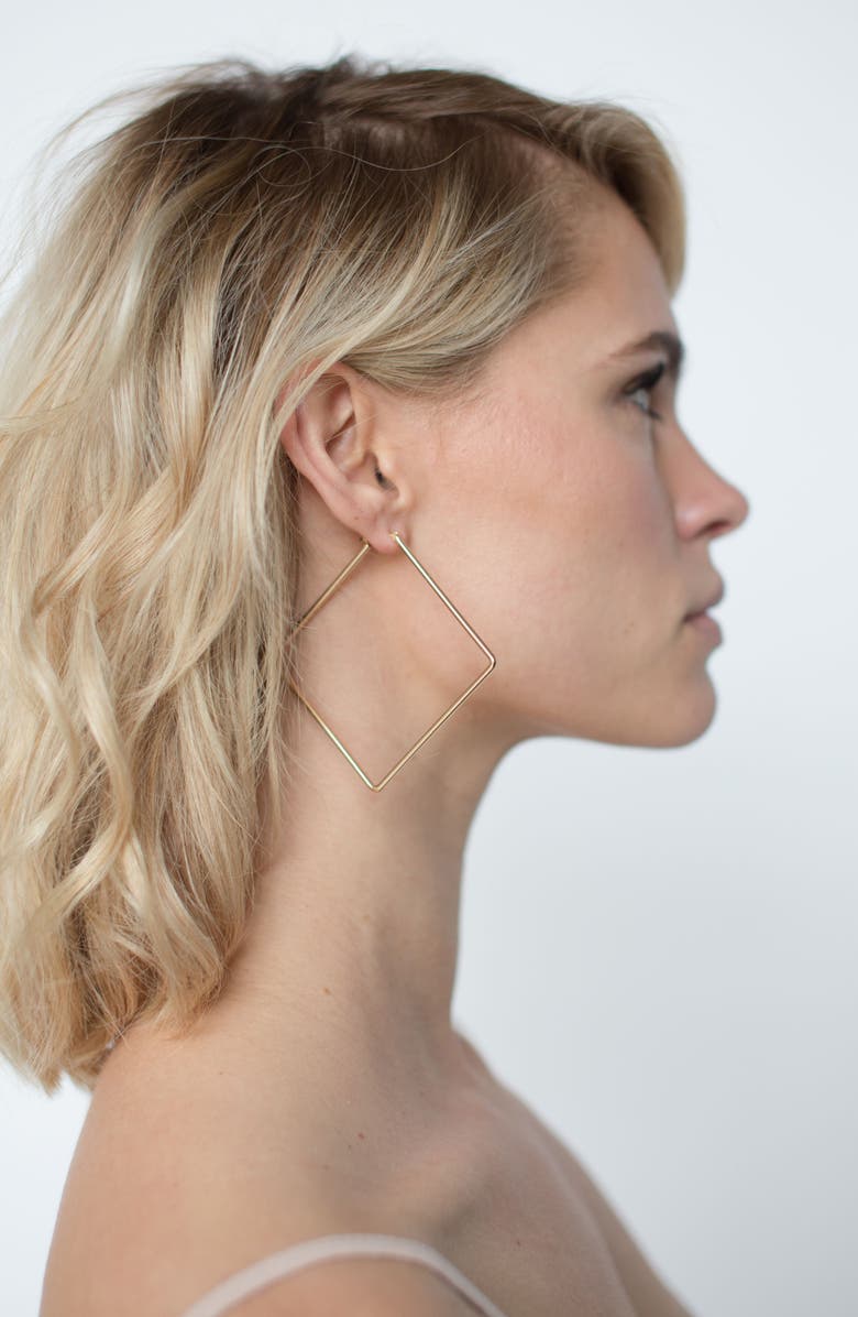 Uncommon James by Kristin Cavallari Uncommon James Girl Boss Hoop Earrings, Alternate, color,