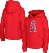 Outerstuff Youth Red Los Angeles Angels Team Primary Logo Pullover Hoodie
