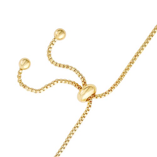 Hello Kitty Pink Heart Adjustable Lariat Bracelet In Gold