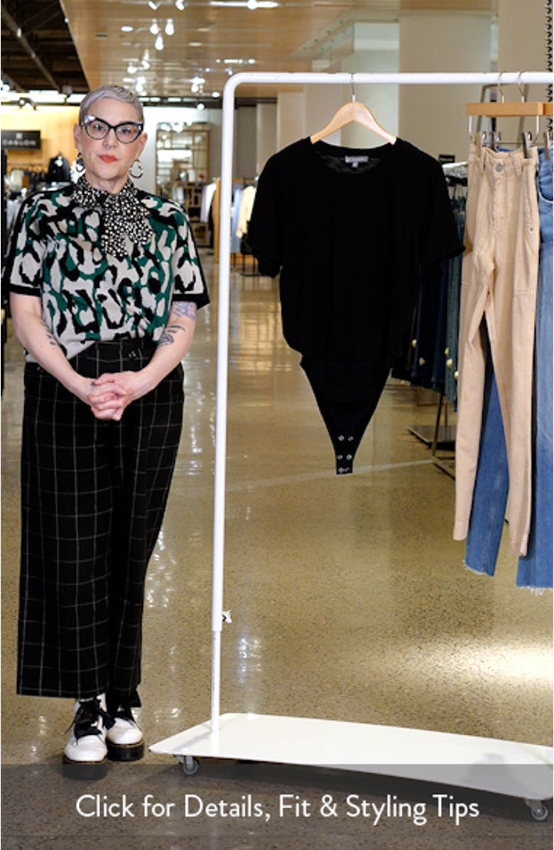 Stretch Cotton Crewneck Bodysuit, sales video thumbnail