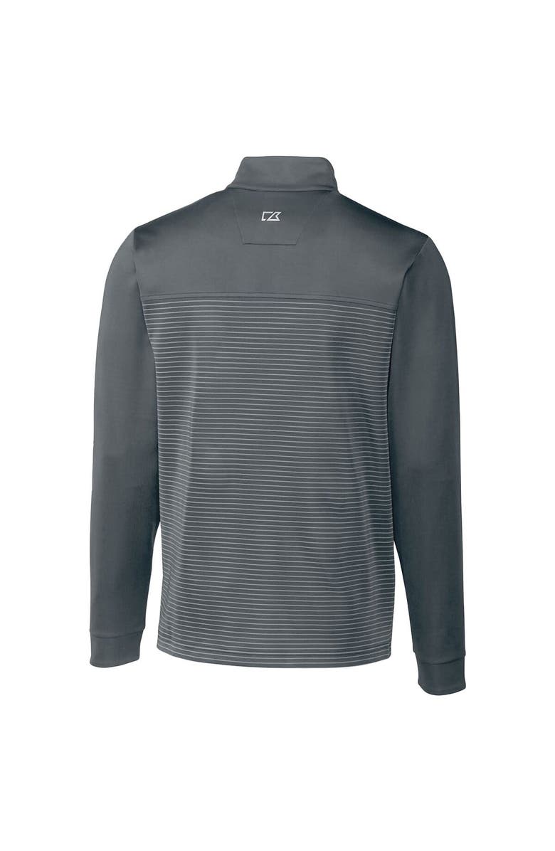 Cutter & Buck Men's Cutter & Buck Steel Northern Arizona Lumberjacks Traverse Stripe Quarter-Zip Pullover Top, Alternate, color, 