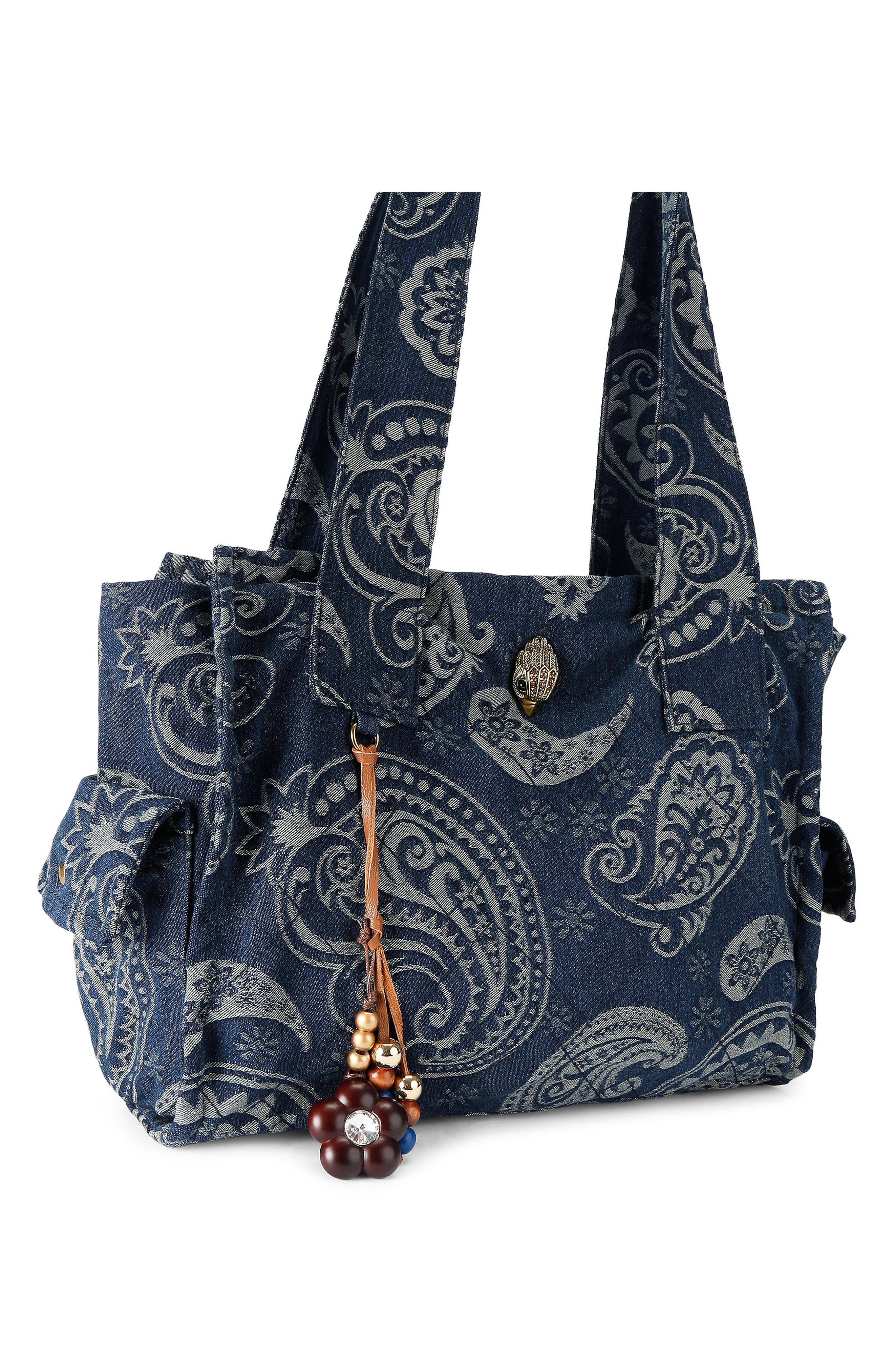 Celia Paisley Tote, Alternate, color, LIGHT/ PASTEL BLUE