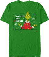 The Grinch Men's Dr. Seuss Checklist Short Sleeve Graphic T-Shirt