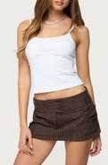 EDIKTED Deanna Stretch Cotton Crop Tank